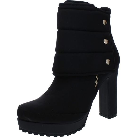 Thalia Sodi Shoes - Thalia Sodi Womens Charlie  Black Nylon Heel Winter & Snow Boots Shoes NWT